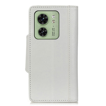 For Motorola Edge 40 5G Anti-scratch Wallet Case Cowhide Texture Stand Leather Phone Cover