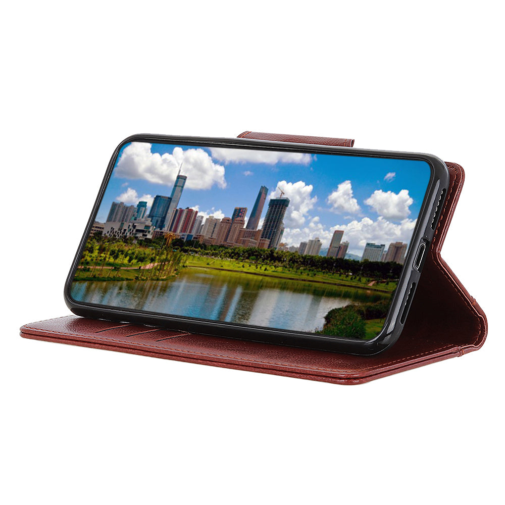 For Motorola Edge 40 5G Anti-scratch Wallet Case Cowhide Texture Stand Leather Phone Cover