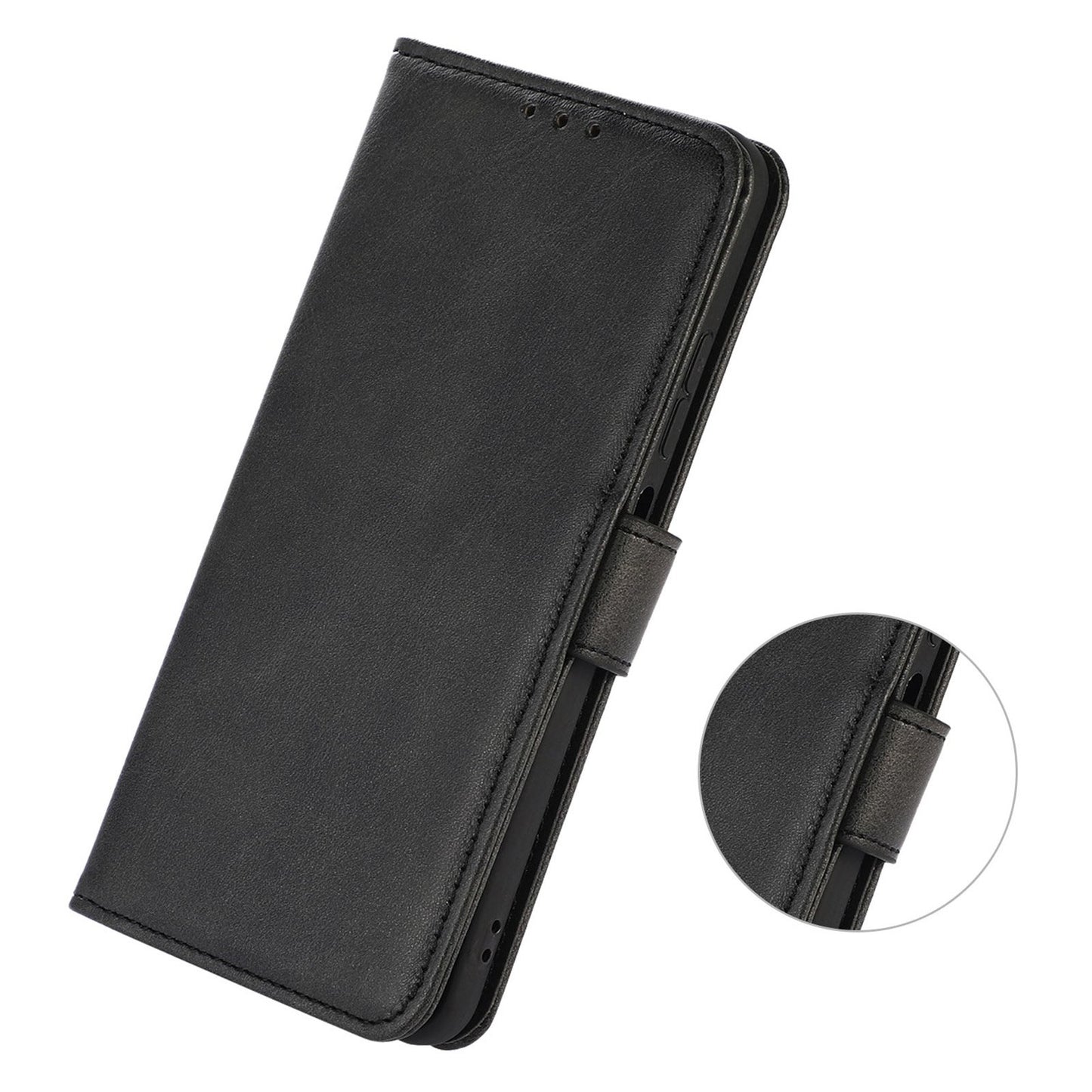 For Motorola Edge 40 5G Anti-Scratch Wallet Phone Stand Case PU Leather Cowhide Texture Magnetic Cover