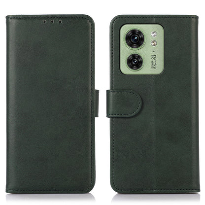 For Motorola Edge 40 5G Anti-Scratch Wallet Phone Stand Case PU Leather Cowhide Texture Magnetic Cover