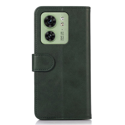 For Motorola Edge 40 5G Anti-Scratch Wallet Phone Stand Case PU Leather Cowhide Texture Magnetic Cover