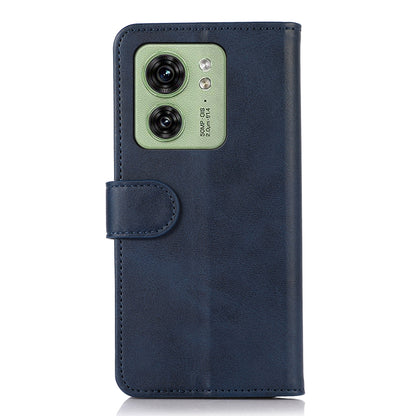 For Motorola Edge 40 5G Anti-Scratch Wallet Phone Stand Case PU Leather Cowhide Texture Magnetic Cover