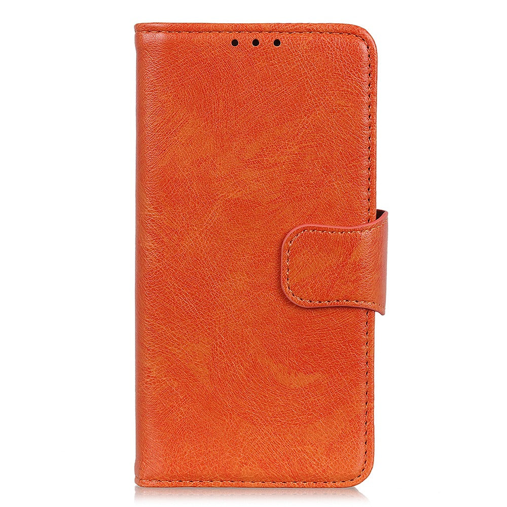 For Motorola Edge 40 5G Dustproof Split Leather Phone Case Nappa Texture Protective Cover with Stand Wallet