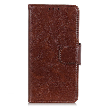 For Motorola Edge 40 5G Dustproof Split Leather Phone Case Nappa Texture Protective Cover with Stand Wallet