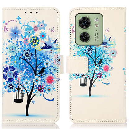 For Motorola Edge 40 5G PU Leather Phone Case Pattern Printing Phone Cover with Stand Wallet