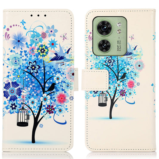 For Motorola Edge 40 5G PU Leather Phone Case Pattern Printing Phone Cover with Stand Wallet
