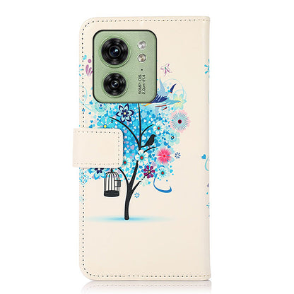 For Motorola Edge 40 5G PU Leather Phone Case Pattern Printing Phone Cover with Stand Wallet