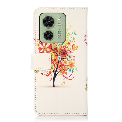 For Motorola Edge 40 5G PU Leather Phone Case Pattern Printing Phone Cover with Stand Wallet