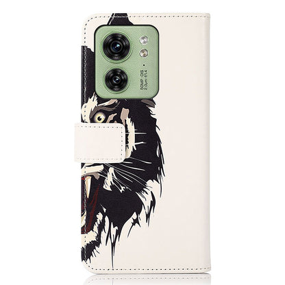 For Motorola Edge 40 5G PU Leather Phone Case Pattern Printing Phone Cover with Stand Wallet