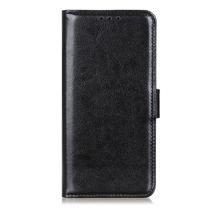 For Motorola Edge 40 5G Shockproof PU Leather Flip Cover Crazy Horse Texture Stand Wallet Phone Case