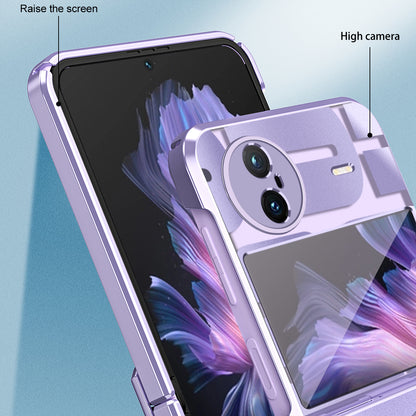 For vivo X Flip Electroplating Phone Case Hinge Protection Hard PC Cover