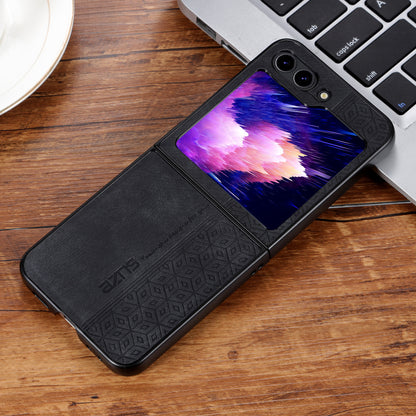AZNS For Samsung Galaxy Z Flip5 5G Imprinted Pattern Phone Case PU Leather + Hard PC Thin Cover