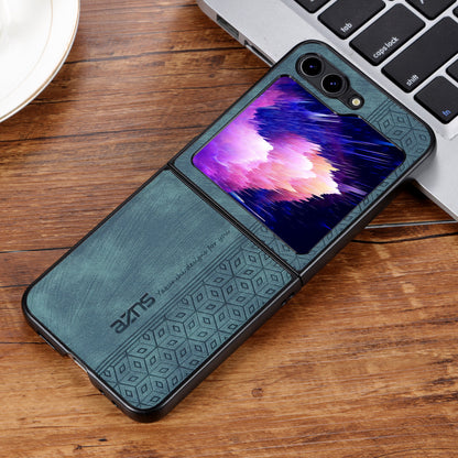 AZNS For Samsung Galaxy Z Flip5 5G Imprinted Pattern Phone Case PU Leather + Hard PC Thin Cover