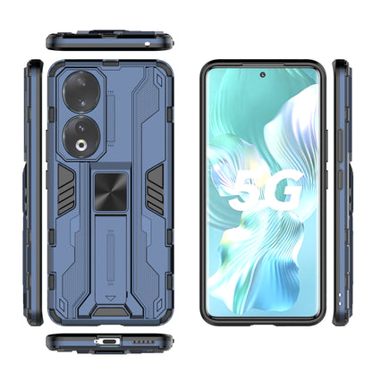 For Honor 90 Anti-drop Phone Cover with Kickstand Hard PC + Soft TPU Protective Case