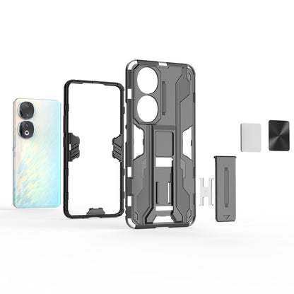 For Honor 90 Anti-drop Phone Cover with Kickstand Hard PC + Soft TPU Protective Case