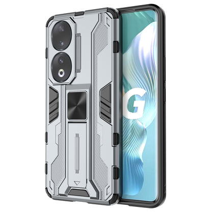 For Honor 90 Anti-drop Phone Cover with Kickstand Hard PC + Soft TPU Protective Case