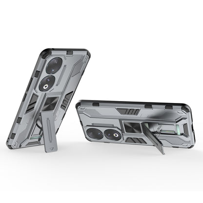 For Honor 90 Anti-drop Phone Cover with Kickstand Hard PC + Soft TPU Protective Case