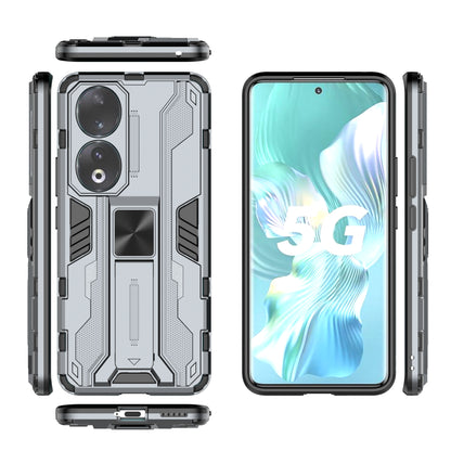 For Honor 90 Anti-drop Phone Cover with Kickstand Hard PC + Soft TPU Protective Case