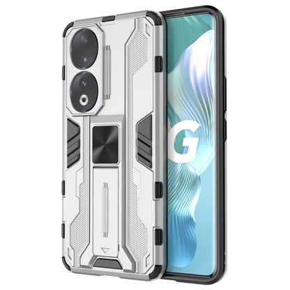 For Honor 90 Anti-drop Phone Cover with Kickstand Hard PC + Soft TPU Protective Case