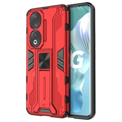 For Honor 90 Anti-drop Phone Cover with Kickstand Hard PC + Soft TPU Protective Case