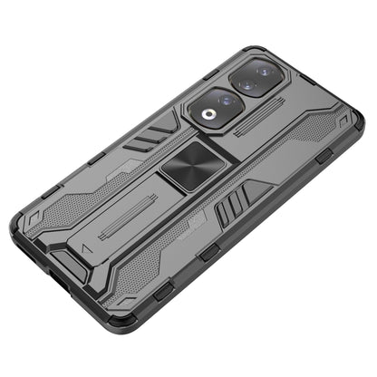 For Honor 90 Pro Shockproof Phone Cover with Kickstand Hard PC + Soft TPU Protective Case
