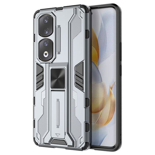For Honor 90 Pro Shockproof Phone Cover with Kickstand Hard PC + Soft TPU Protective Case