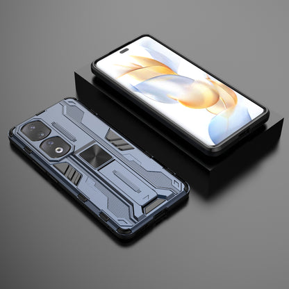 For Honor 90 Pro Shockproof Phone Cover with Kickstand Hard PC + Soft TPU Protective Case