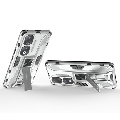 For Honor 90 Pro Shockproof Phone Cover with Kickstand Hard PC + Soft TPU Protective Case