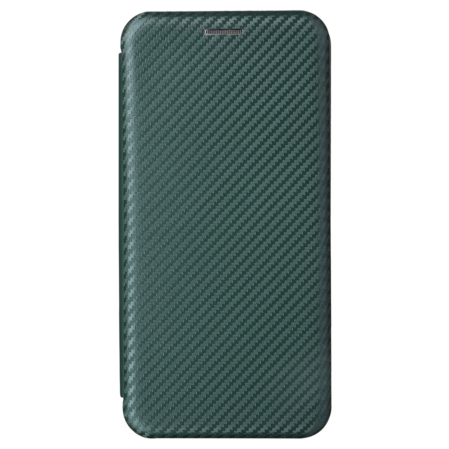 For Nokia C02 Card Holder PU Leather+TPU Phone Case Carbon Fiber Texture Stand Cover