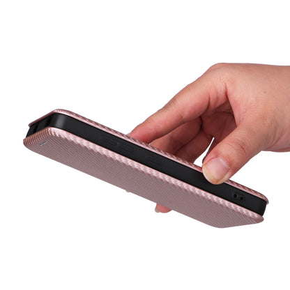 For Nokia C02 Card Holder PU Leather+TPU Phone Case Carbon Fiber Texture Stand Cover