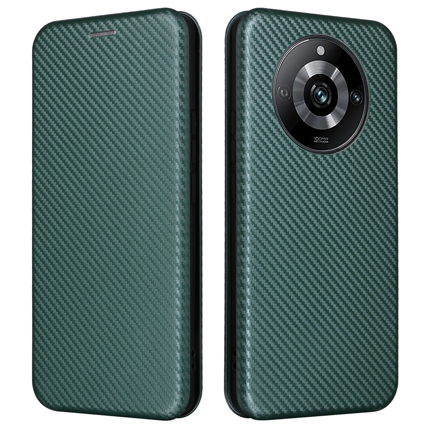 Leather Phone Case for Realme 11 Pro 5G / 11 Pro+ 5G Card Holder Carbon Fiber Texture Stand Cover