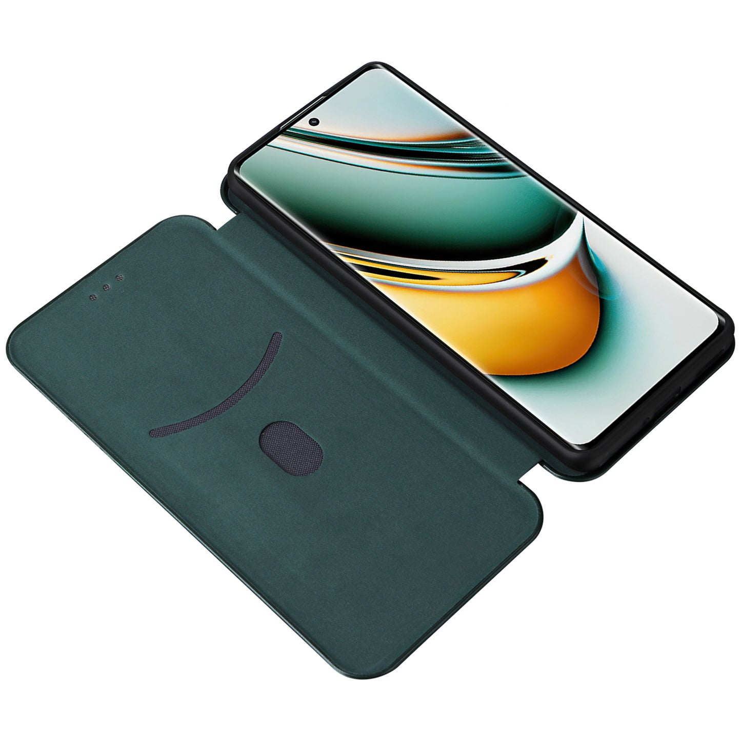 Leather Phone Case for Realme 11 Pro 5G / 11 Pro+ 5G Card Holder Carbon Fiber Texture Stand Cover