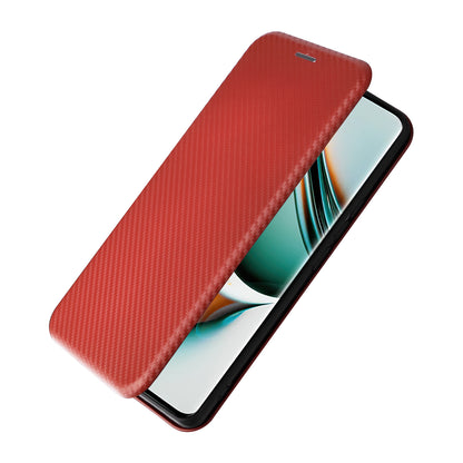 Leather Phone Case for Realme 11 Pro 5G / 11 Pro+ 5G Card Holder Carbon Fiber Texture Stand Cover