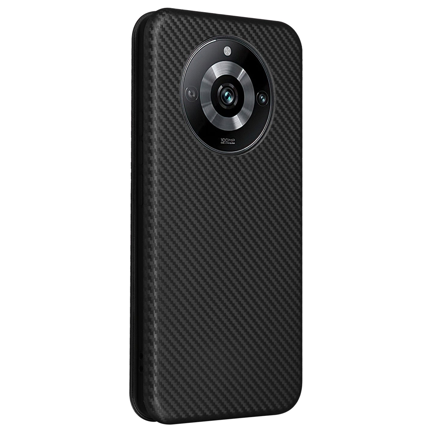 Leather Phone Case for Realme 11 Pro 5G / 11 Pro+ 5G Card Holder Carbon Fiber Texture Stand Cover