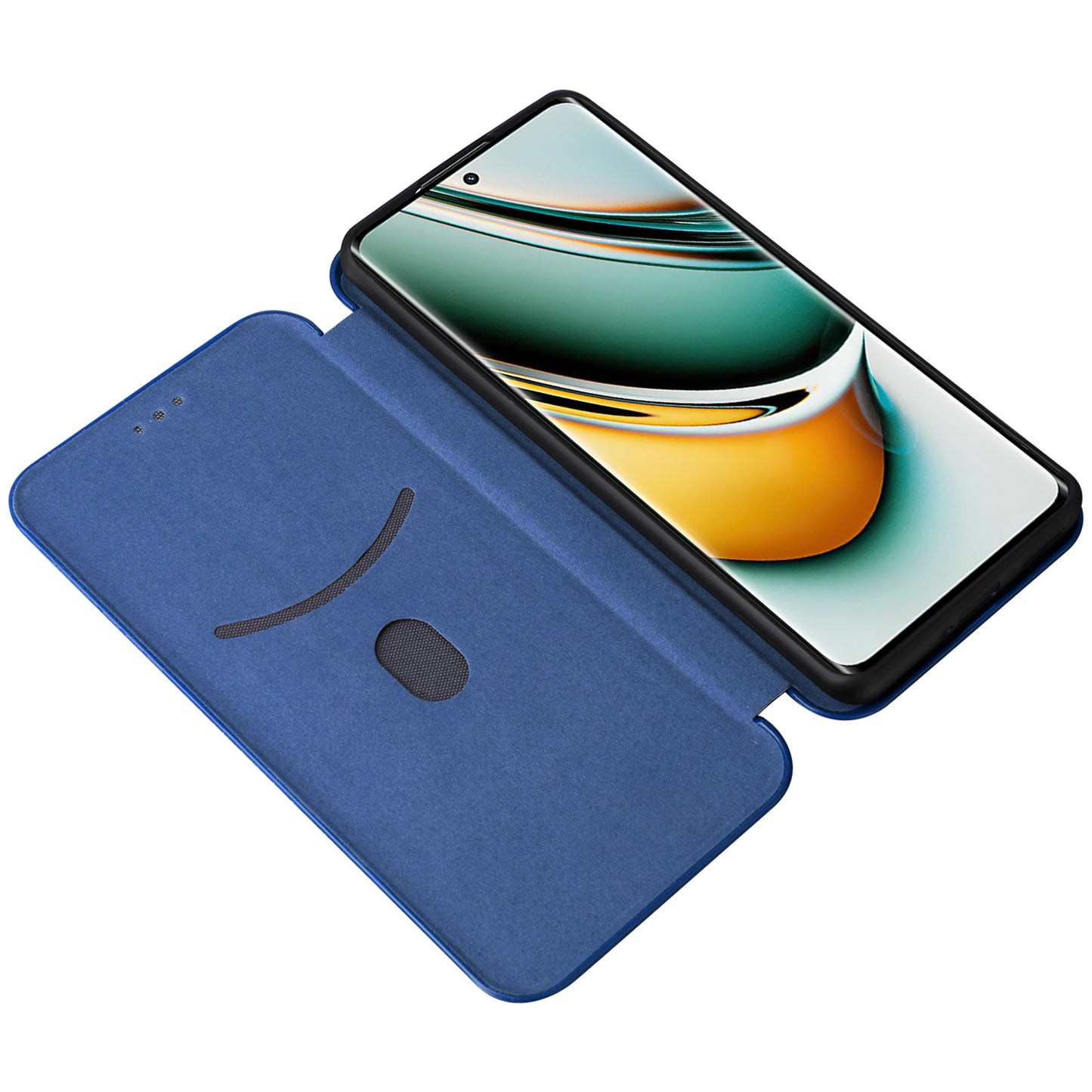 Leather Phone Case for Realme 11 Pro 5G / 11 Pro+ 5G Card Holder Carbon Fiber Texture Stand Cover