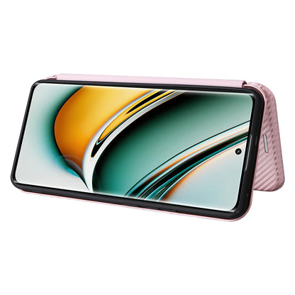 Leather Phone Case for Realme 11 Pro 5G / 11 Pro+ 5G Card Holder Carbon Fiber Texture Stand Cover