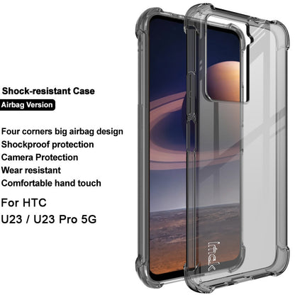 IMAK For HTC U23 / U23 Pro 5G Phone Case Soft TPU Clear Back Cover with Airbag Corners Protection
