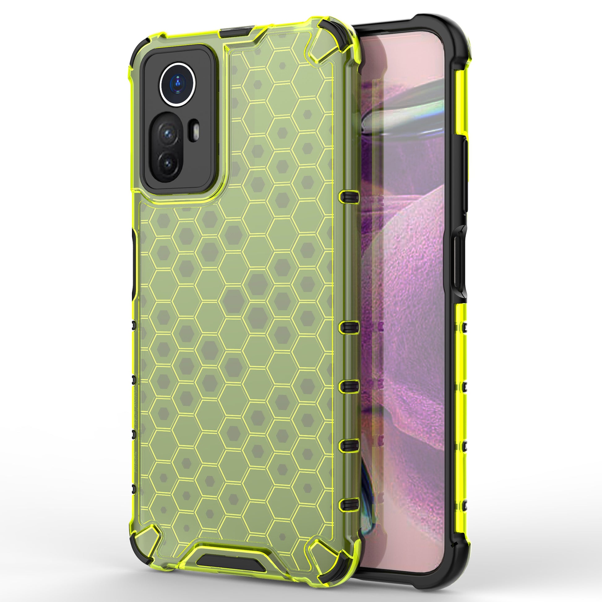 For Xiaomi Redmi Note 12S 4G Shockproof TPU+PC Honeycomb Texture Cover Phone Case