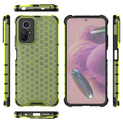For Xiaomi Redmi Note 12S 4G Shockproof TPU+PC Honeycomb Texture Cover Phone Case