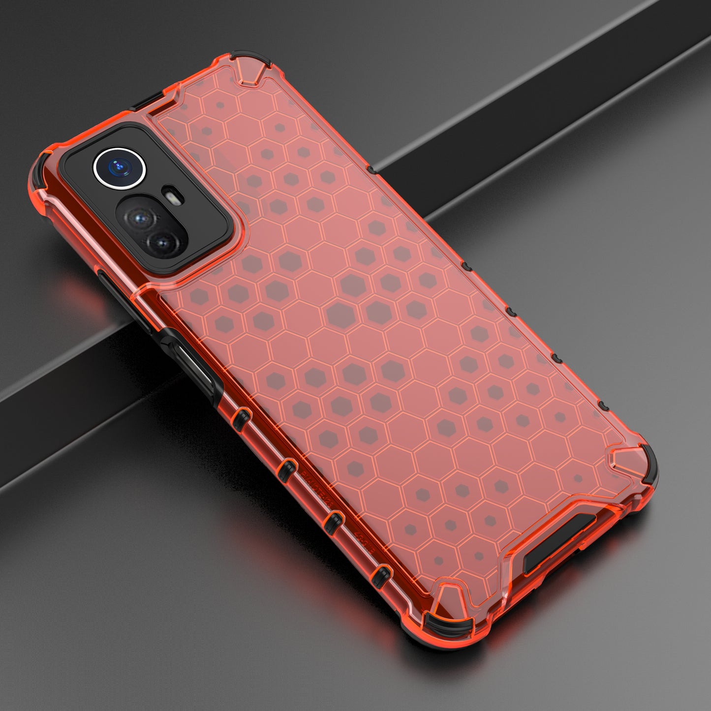 For Xiaomi Redmi Note 12S 4G Shockproof TPU+PC Honeycomb Texture Cover Phone Case