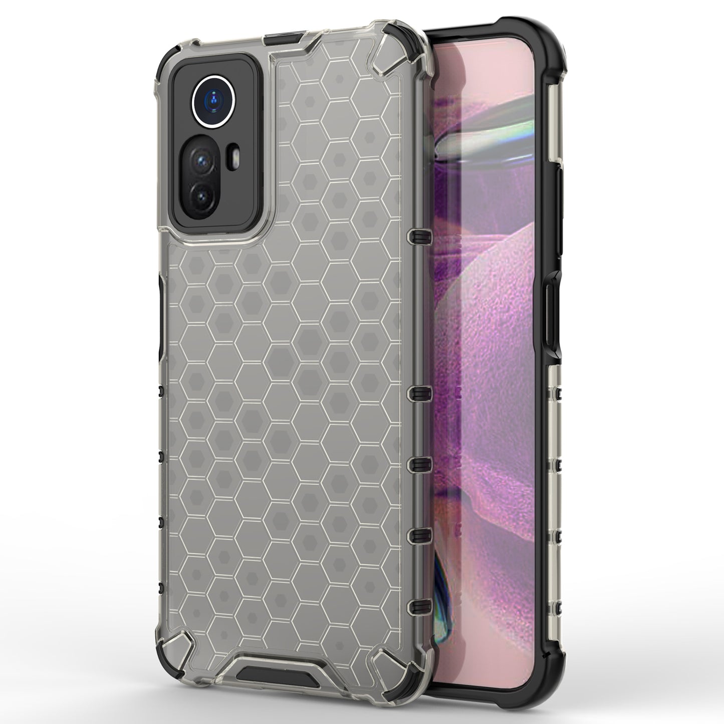 For Xiaomi Redmi Note 12S 4G Shockproof TPU+PC Honeycomb Texture Cover Phone Case