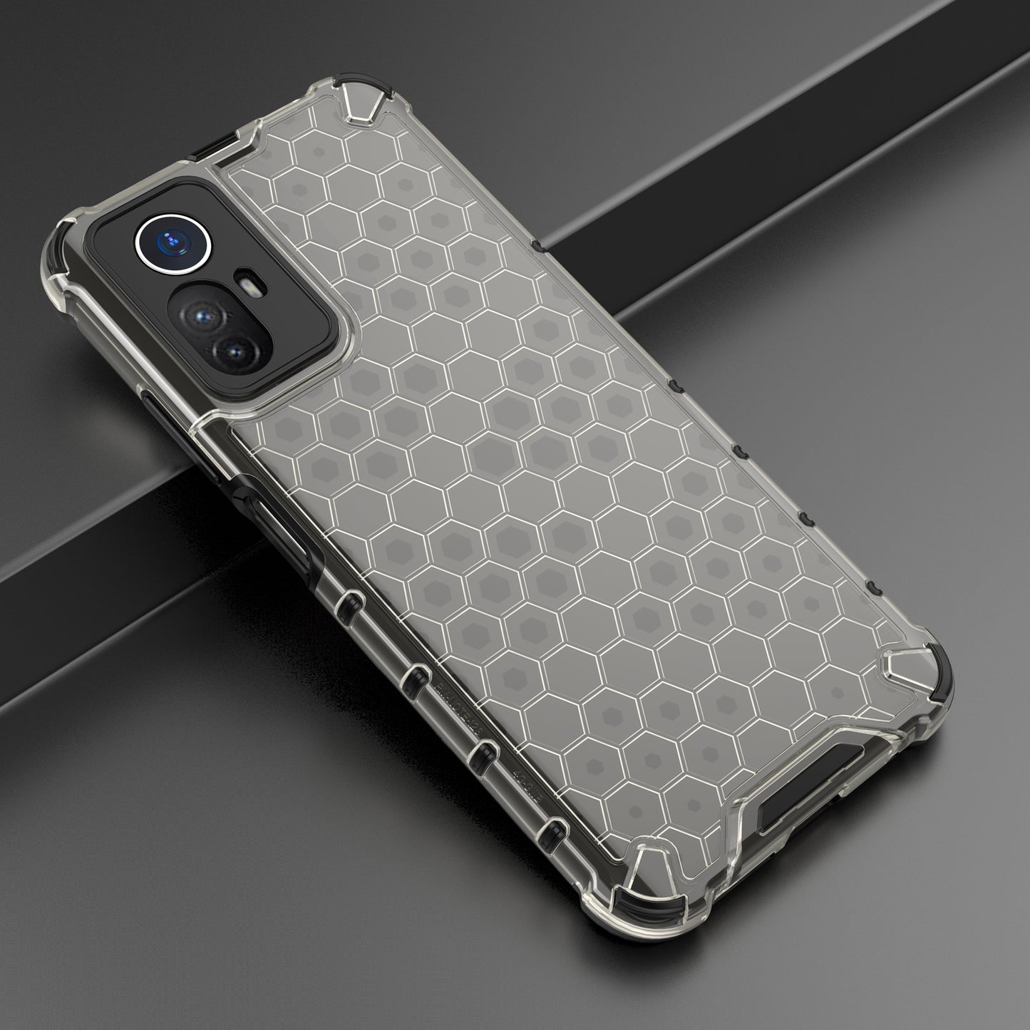For Xiaomi Redmi Note 12S 4G Shockproof TPU+PC Honeycomb Texture Cover Phone Case