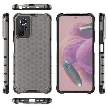 For Xiaomi Redmi Note 12S 4G Shockproof TPU+PC Honeycomb Texture Cover Phone Case