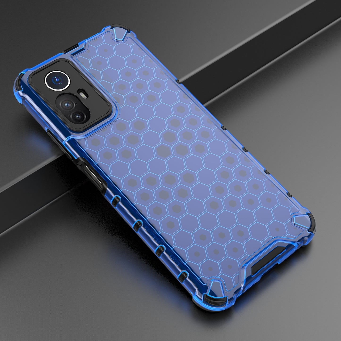 For Xiaomi Redmi Note 12S 4G Shockproof TPU+PC Honeycomb Texture Cover Phone Case