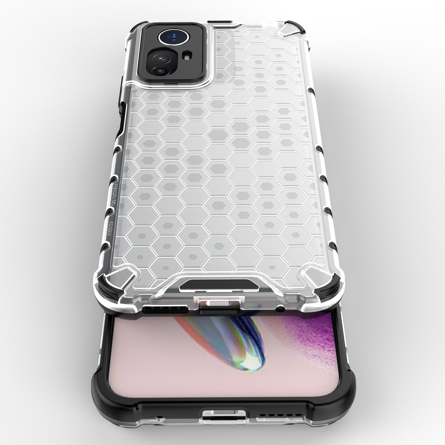 For Xiaomi Redmi Note 12S 4G Shockproof TPU+PC Honeycomb Texture Cover Phone Case