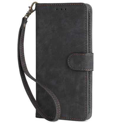 Smartphone Cover for ZTE Blade A53 / A53+ RFID Blocking Wallet PU Leather Stand Phone Case with Strap
