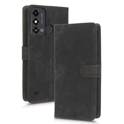 Smartphone Cover for ZTE Blade A53 / A53+ RFID Blocking Wallet PU Leather Stand Phone Case with Strap
