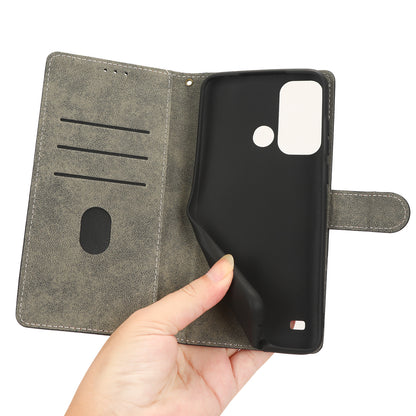 Smartphone Cover for ZTE Blade A53 / A53+ RFID Blocking Wallet PU Leather Stand Phone Case with Strap