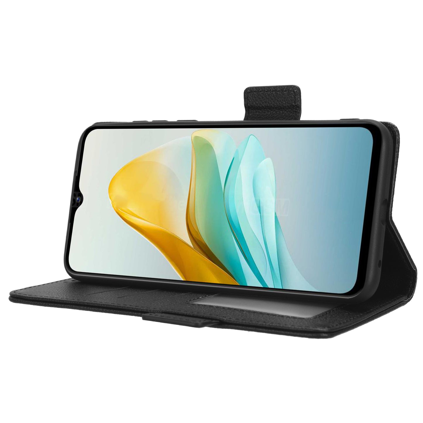 For ZTE Blade A53 / A53+ Litchi Texture Magnetic Closure Phone Case Wallet Stand PU Leather Cover