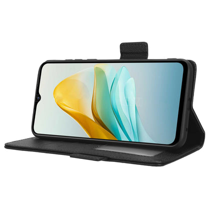 For ZTE Blade A53 / A53+ Litchi Texture Magnetic Closure Phone Case Wallet Stand PU Leather Cover